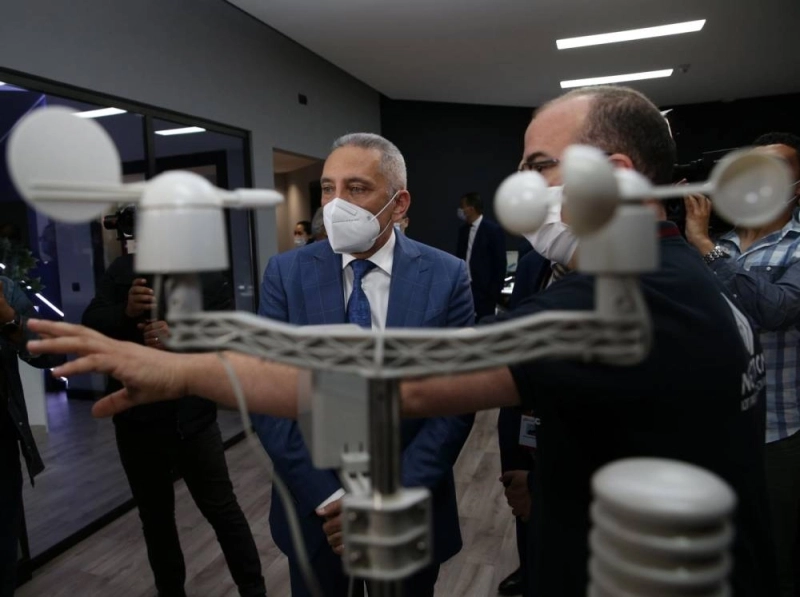 Une vue de l'inauguration à Casablanca du centre d'innovation "ABA Technology"