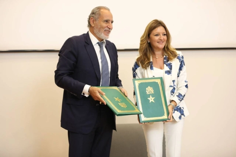Omar Tazi, directeur général de BOA au Maroc et Lamiae
Benmakhlouf, directrice générale du Technopark. Partenariat pour la promotion de l’entrepreneuriat