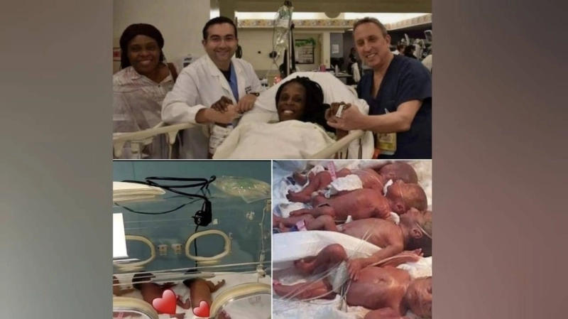 La photo de Halima Cissé avec le staff médical et celles de ses bébés font le tour du monde à travers les réseaux sociaux