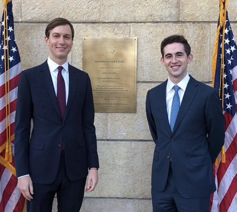 Jared Kushner et Avi Berkowitz, principaux initiateurs d’«Abraham Accords Institute for Peace»