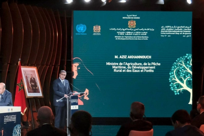Le ministre de l’agriculture, de la pêche maritime, du développement rural, des eaux et des forêts, Aziz Akhannouch