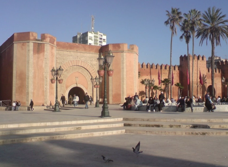 La place Bab El Had à Rabat est connue pour être le point de départ des manifs