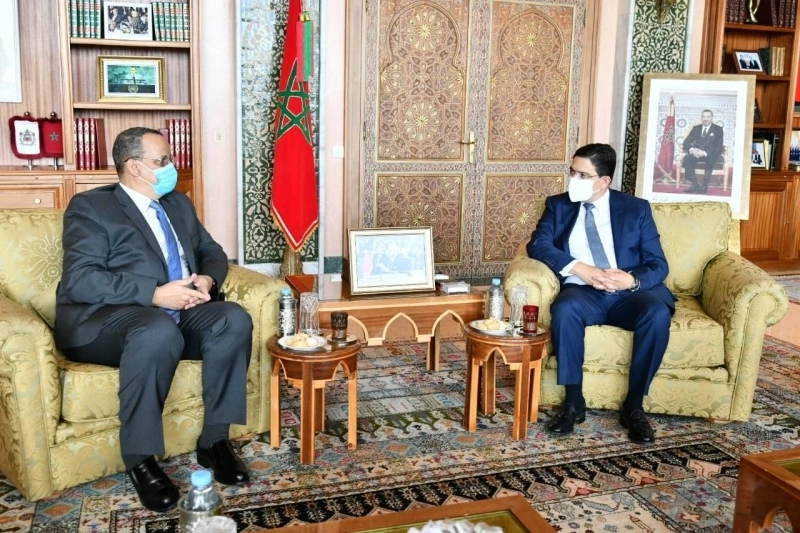 Le ministre Nasser Bourita avec son homologue mauritanien