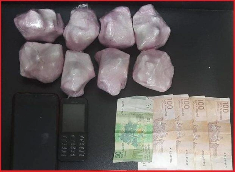 Le contenu du sac de la suspecte
