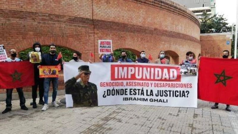 Manifestations des victimes de Brahim Ghali Ben Battouche en Espagne