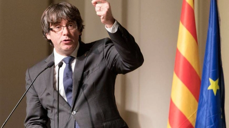 Carles Puidgemont. Député européen espagnol exilé en Belgique