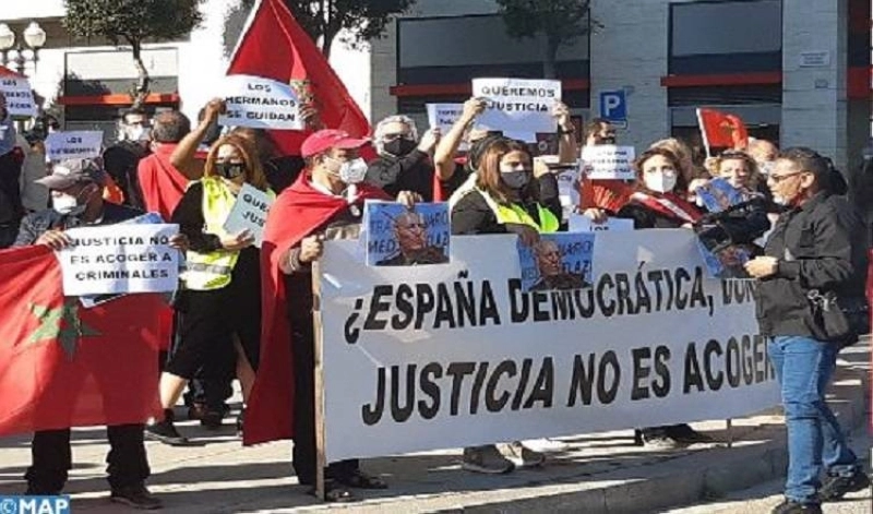 Manifestation en Espagne contre le traitement judiciaire de l'affaire B. Ghali