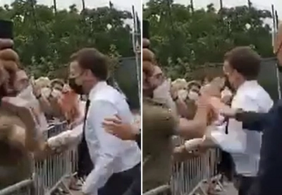 L'homme qui a giflé Emmanuel Macron a poussé le cri de guerre royaliste "Montjoie Saint Denis!"