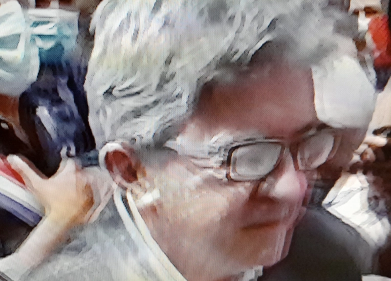 Jean-Luc Mélenchon après son enfarinement