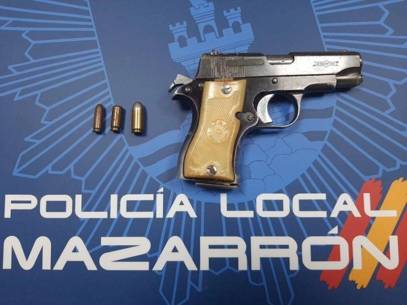 Arme du crime saisie par la poloce espagnole