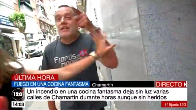 L'agresseur aurait fait pire si ce n'était l'intervention de la journalistye de TeleMadrid