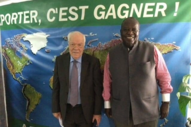 Hassan Sentissi El Idrissi, Président de l’ASMEX et Guy M’Bengue, Président de ROPC-UEMOA