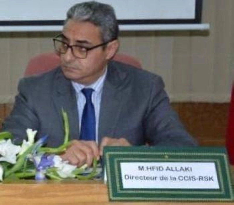 Hafid Allaki alors qu'il était directeur régional à la Chambre de commerce, d'industrie et des services