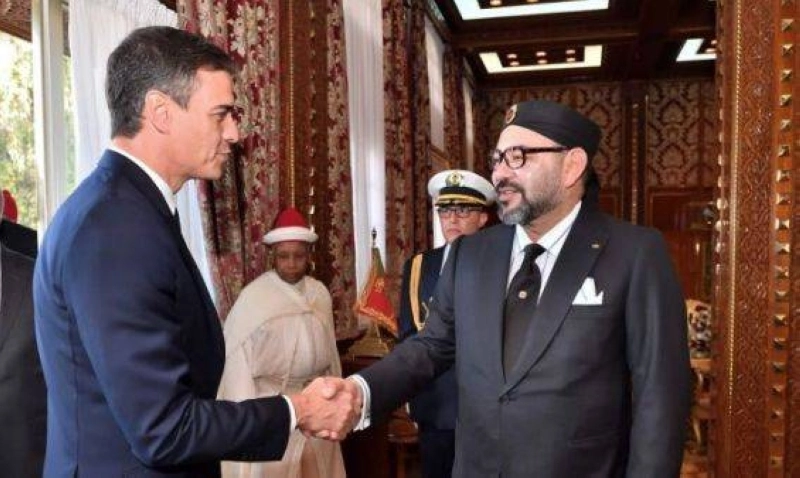 Ph. Archives. Le Roi Mohammed VI recevant, en 2019, Pedro Sanchez