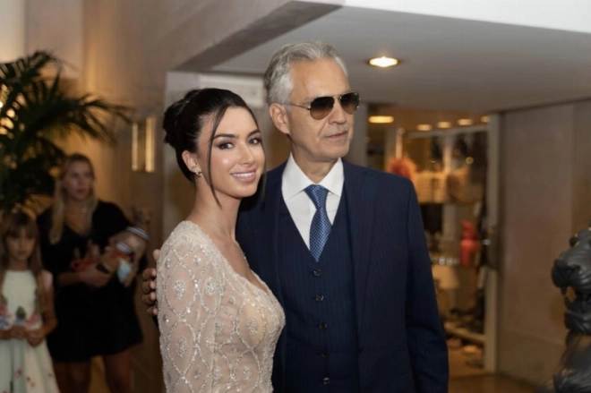 Sofia Saidi et Andrea Bocelli