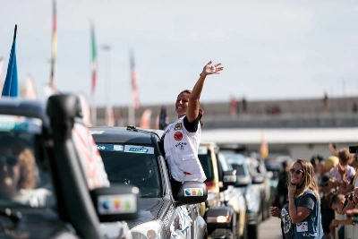 Rallye Aicha des Gazelles 2021 à son point de départ départ de Nice