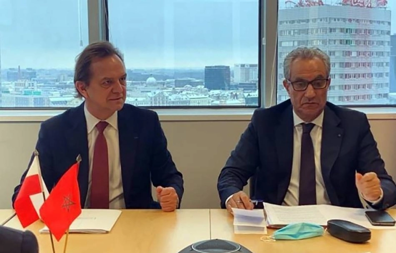 Robert Jędrzejczyk avec L'ambassadeur du Maroc en Pologne, Abderrahim Atmoun