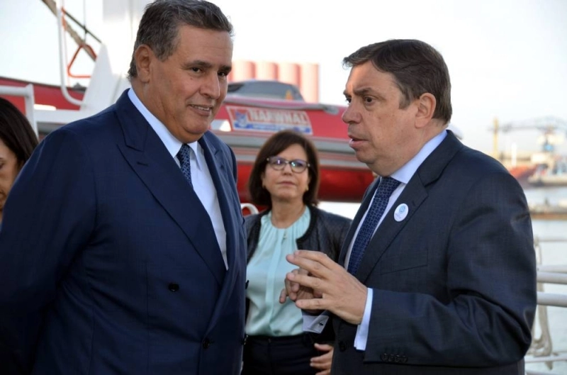 Luis Planas avec Aziz Akhannouch, son ancien homologue devenu chef du gouvernement du Maroc