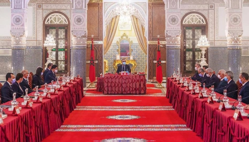 Le Roi Mohammed VI présidant le Conseil des ministres
