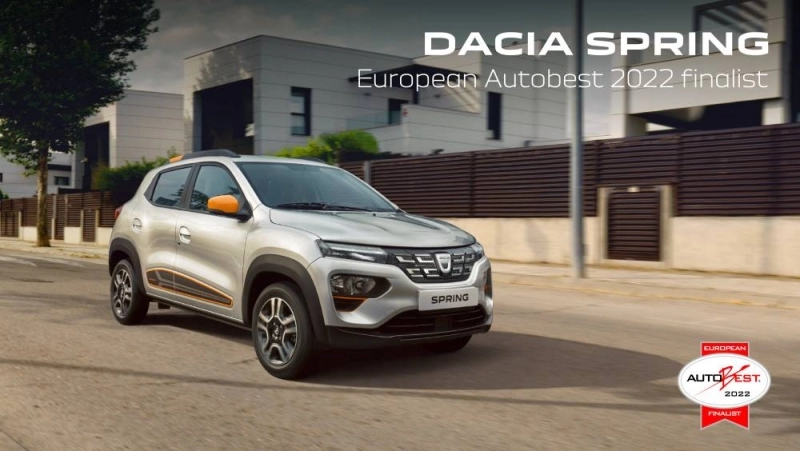 Dacia Spring finaliste AutoBest du grand prix Best Buy Car Europe 2022.