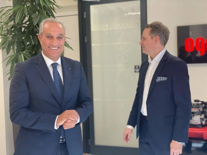 Abderrahim Atmoun avec Grzegorz Tomiak