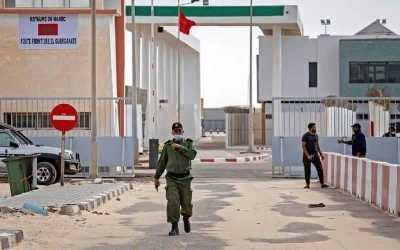 Le passage de Guergarat entre le Maroc et la Mauritanie
