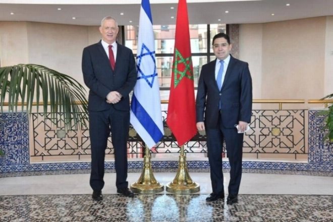 Benny Gantz a été également reçu par le ministre des Affaires étrangères, de la Coopération africaine et des Marocains résidant à l’étranger, Nasser Bourita