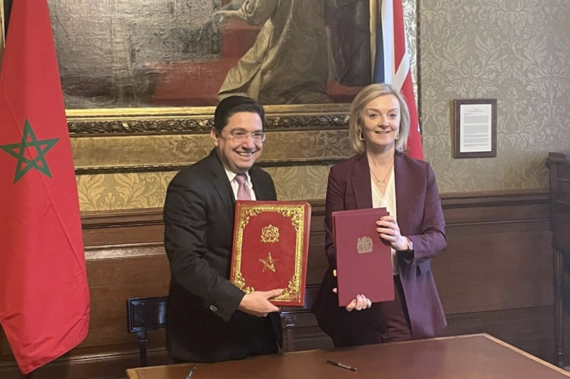 Nasser Bourita et la ministre britannique des Affaires Etrangères, du Commonwealth et du Développement, Liz Truss.