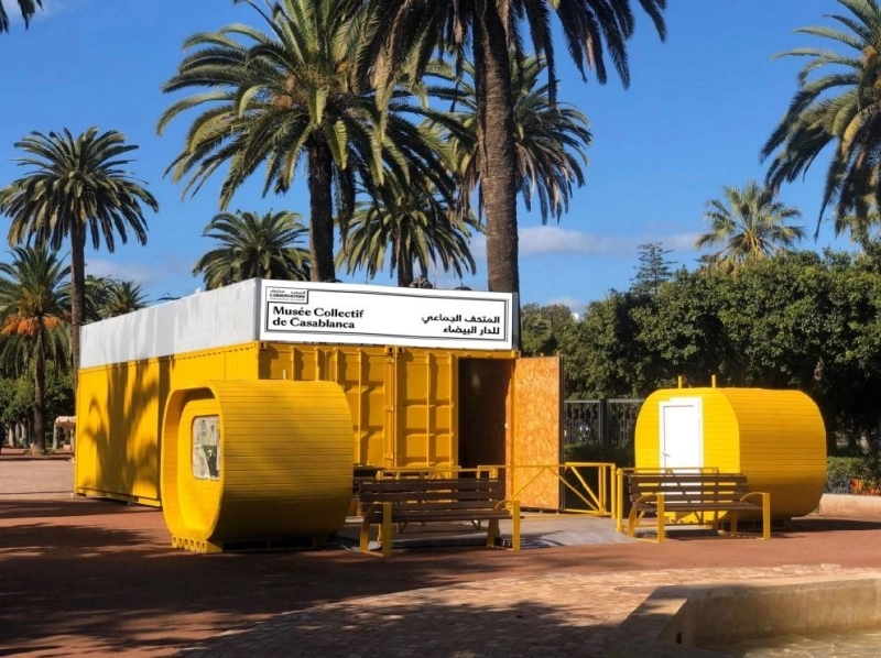 Le Musée collectif de Casablanca a été inauguré le 10 décembre 2021 au parc de la ligue arabe.