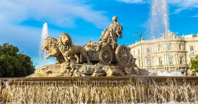 La fameuse place Cibeles de Madrid.