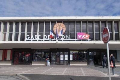 Gare de Laon, lieu de l'interpellation du suspect
