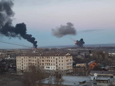 La ville urkrainienne de Kharkiv sous les bombardements russes