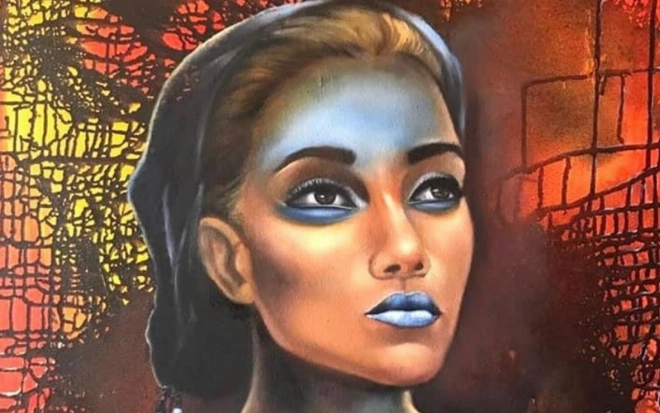 Connue pour son âme nomade, Fatna Chanane retranscrit les mondes colorés de son imaginaire.