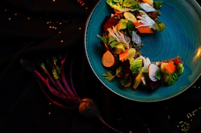 Ensalada de lenteja