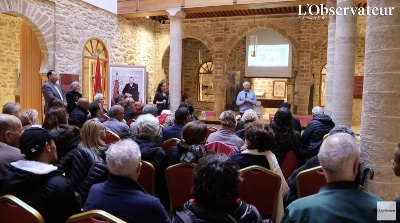 Le Conseiller Royal André Azoulay s'experimant en ouverture de la conférence internationale organisée à Bayt Dakira à Essaouira