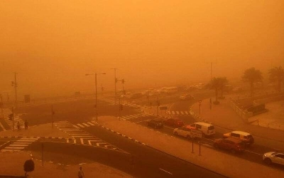 La dépression atmosphérique aspire le Chergui chargé de sable vers l'Oriental