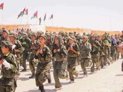 Des enfants soldats en plein entraînement