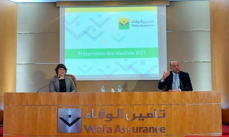 Présentation des résultats par Arroub Ramsès, le PDG et Meriem Benkhayat, la directrice exécutive du pôle finances et stratégie groupe.