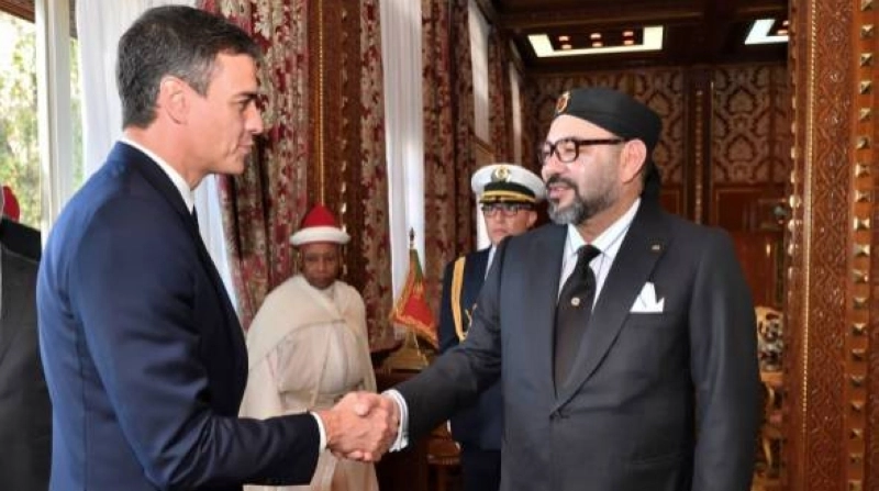 Pedro Sanchez reçu par le Roi Mohammed VI lors d’une précédente visite.