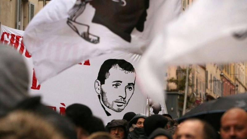 Manifestations de soutien à Yvan Colonna après son agression dans une prison française, le 13 mars dernier