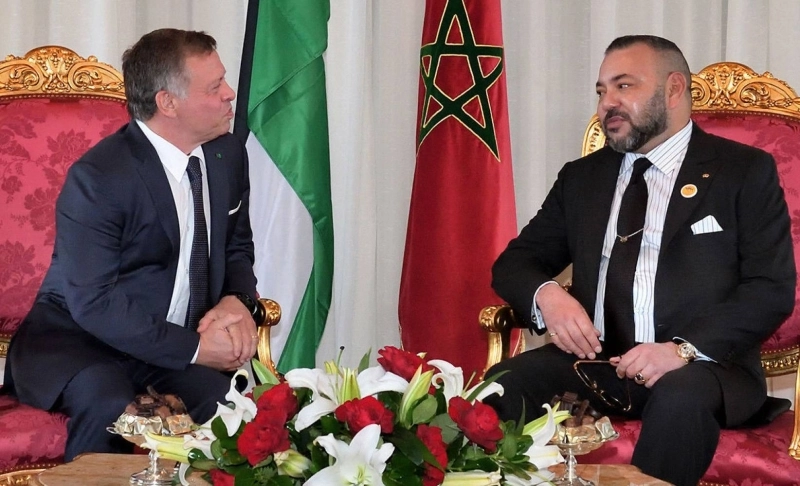 Ph. Archives. Le Roi Mohammed VI avec le Roi Abdallah de Jordanie