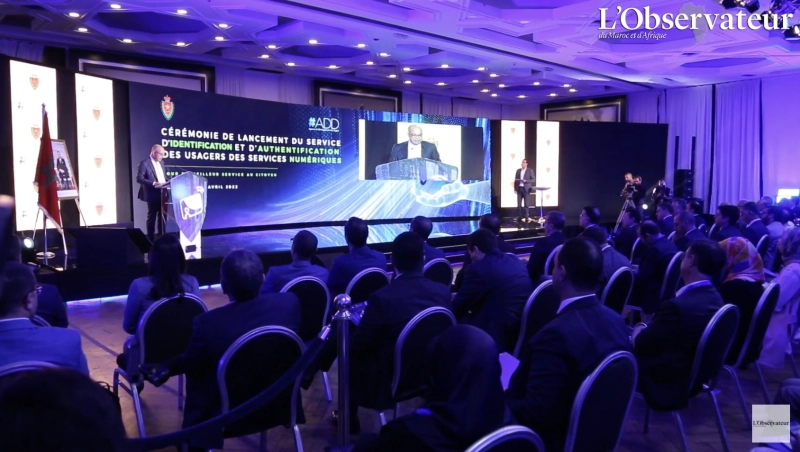 Une vue de la conférence de lancement du nouveau service de l'ADD-DGSN