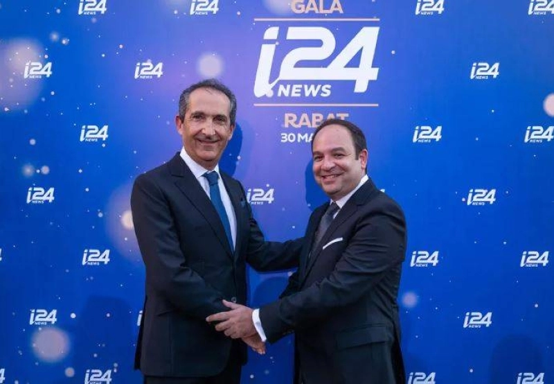 Frank Melloul, PDG du groupe Altice, lors du lancement de i24NEWS à Rabat