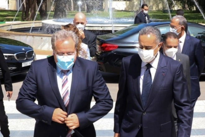 Abdellatif Hammouchi accueillant Dieter Roman