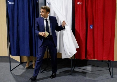 Emmanuel Macron. A voté!