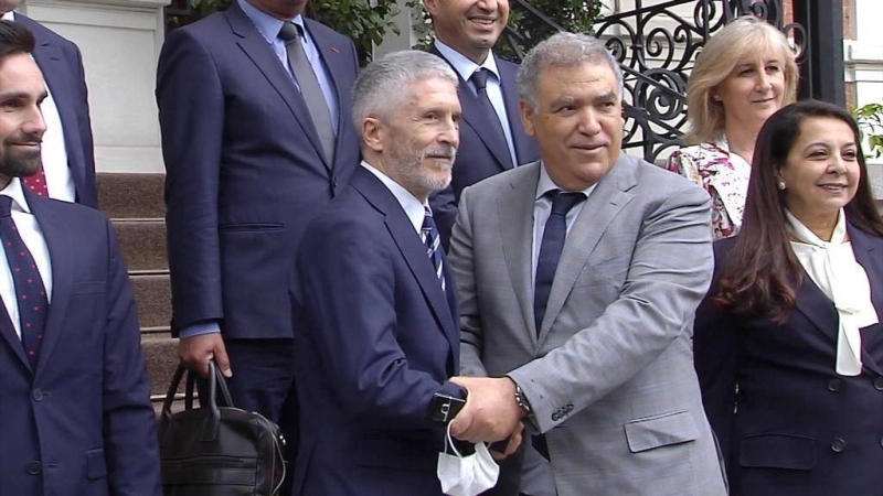 Abdelouafi Laftit et Fernando Grande-Marlaska