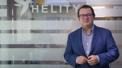 Antonio Barranco, PDG de la compagnie aérienne Hélity Copter Airlines,