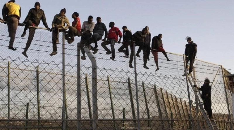 Photo. Archives. Les incursions de migrants subsahariens vers Melilla sont monnaie courante