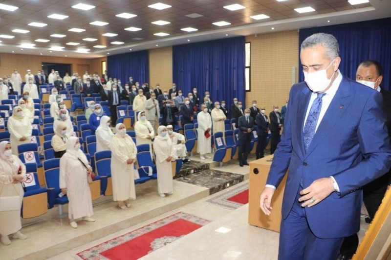 Abdellatif Hammouchi lors de la réception des pèlerins de la Sûreté nationale