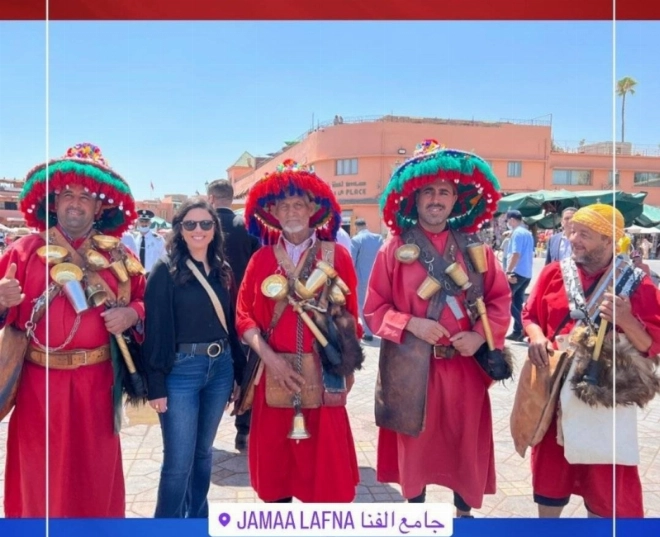 Ayelet Shaked à Jamaa El Fena, Marrakech